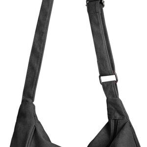 Corduroy Crescent Crossbody Bag for Women Men, Small Sling Hobos Dumpling Bag Cr